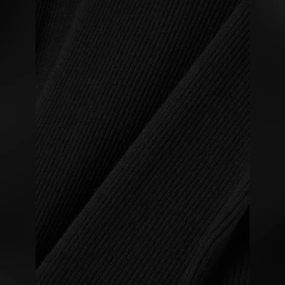 THE ROW Misty ribbed cotton-jersey tank black size XL - Picture 7 of 7